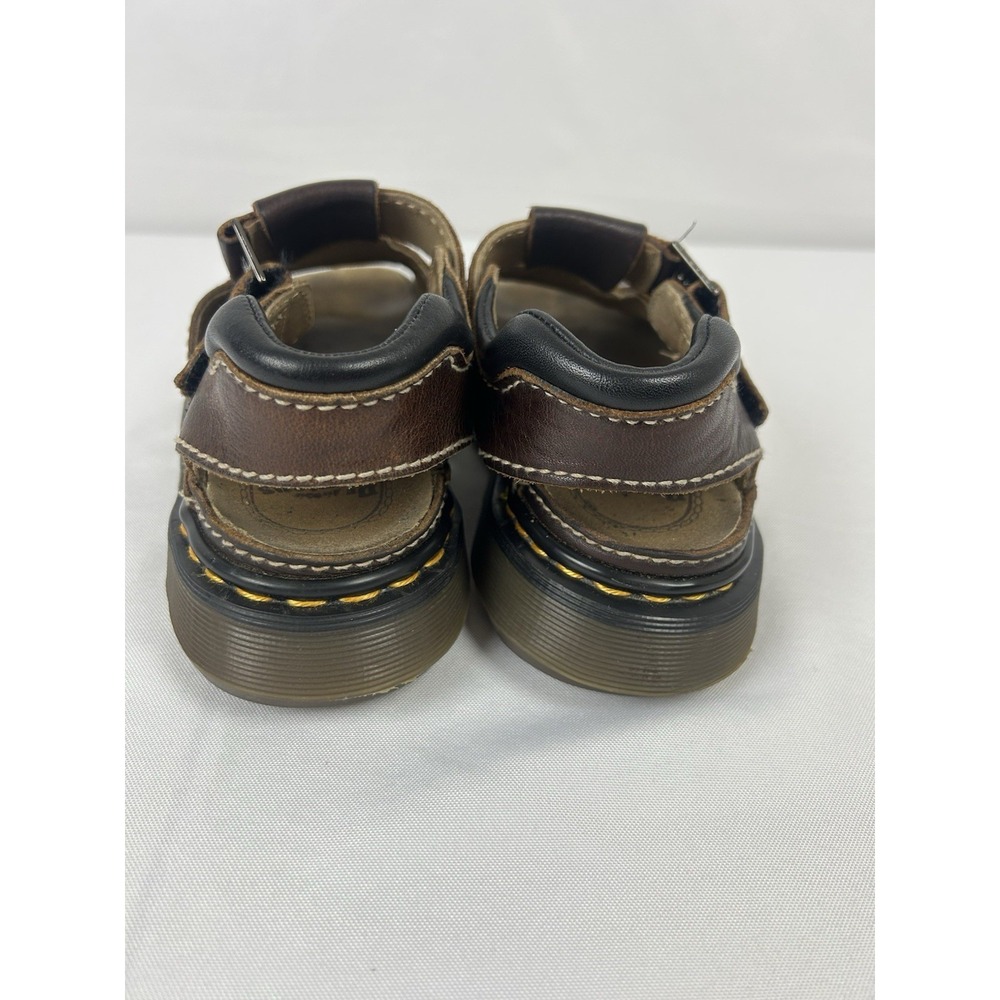Vintage Y2K Dr Martens 9064 Brown Leather Fisherman Sandals Womens 8 Made in UK - Picture 9 of 13